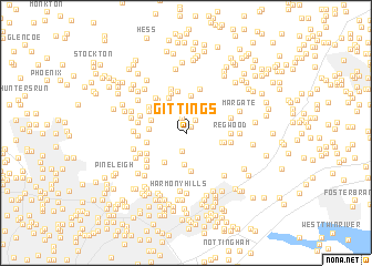 map of Gittings