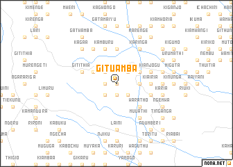 map of Gituamba