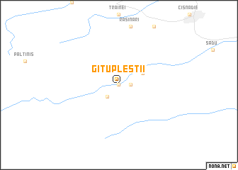 map of Gîtu Pleştii