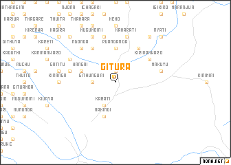 map of Gitura