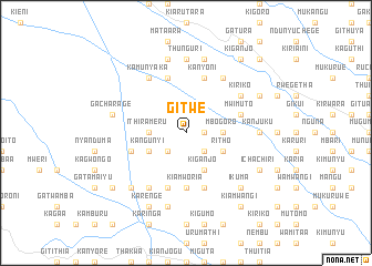 map of Gitwe