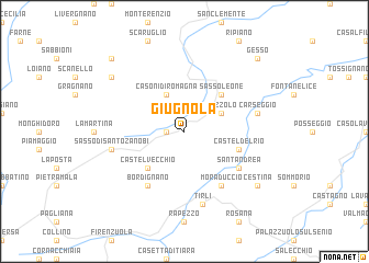 map of Giugnola