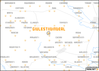 map of Giuleştii din Deal