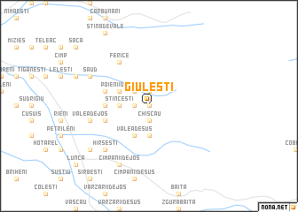 map of Giuleşti