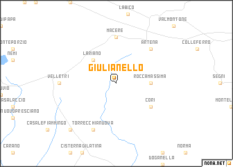 map of Giulianello