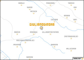 map of Giuliano di Roma