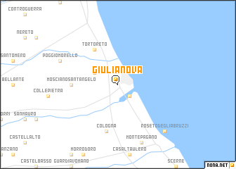 map of Giulianova