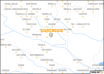 map of Giuncaggio