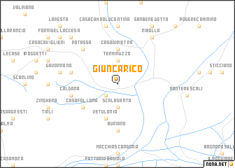 map of Giuncarico