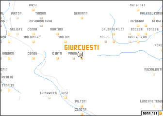 map of Giurcueşti