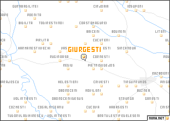 map of Giurgeşti