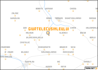 map of Giurtelecu-Şimleului