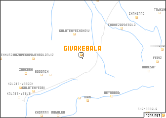 map of Gīvak-e Bālā