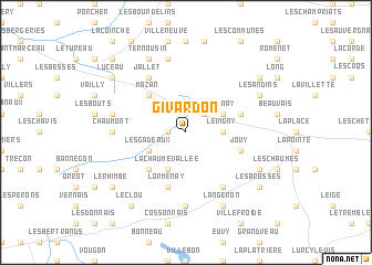 map of Givardon