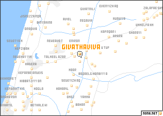 map of Giv‘at H̱aviva