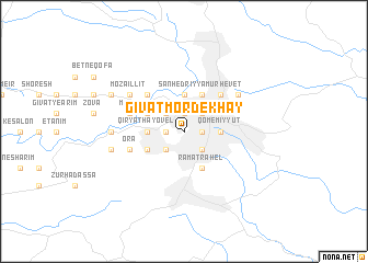 map of Giv‘at Mordekhay