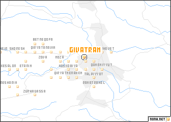 map of Giv‘at Ram