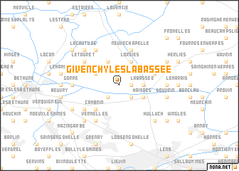 map of Givenchy-lès-Labassée