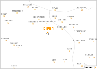 map of Given