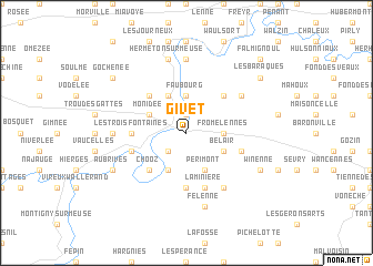 map of Givet
