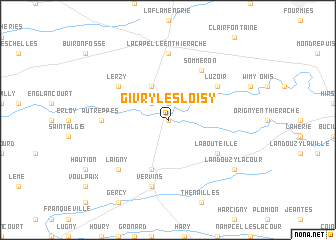 map of Givry-lès-Loisy