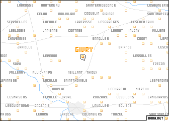 map of Givry