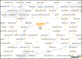 map of Givry