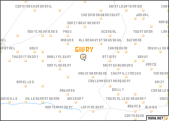 map of Givry