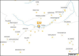 map of Gīv