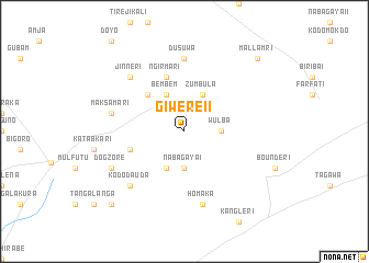 map of Giwere II