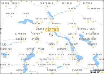 map of Gizewo