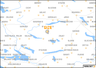 map of Giże