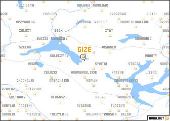 map of Giże