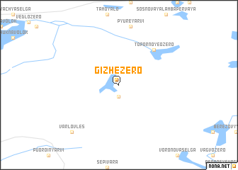 map of Gizhëzero