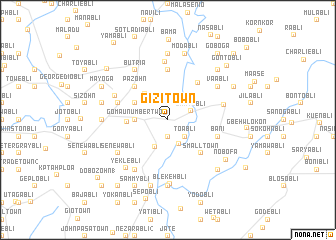 map of Gizi Town