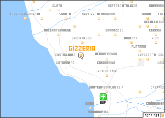 map of Gizzeria