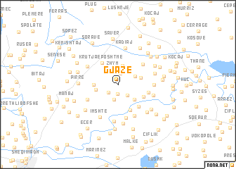map of Gjazë