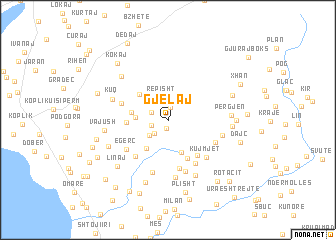 map of Gjelaj