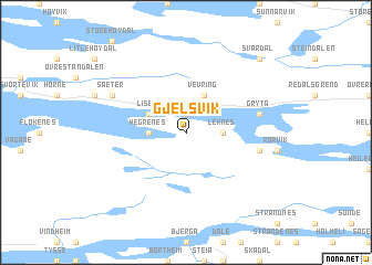 map of Gjelsvik