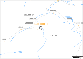 map of Gjerdet