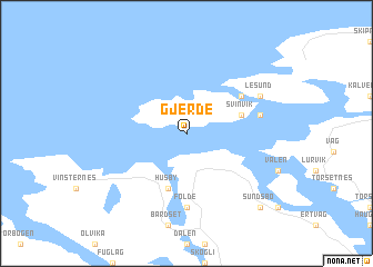 map of Gjerde