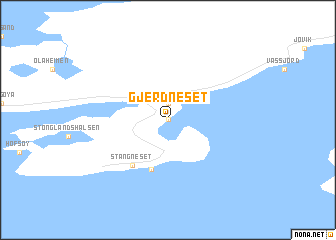 map of Gjerdneset