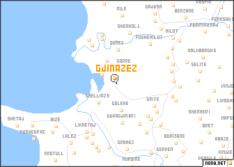 map of Gjinazez