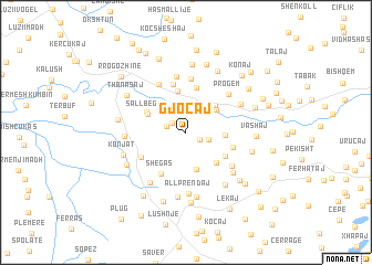 map of Gjoçaj