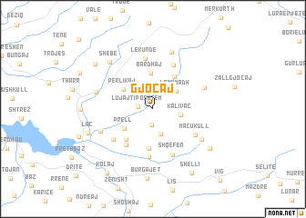 map of Gjoçaj