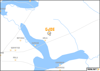 map of Gjoe