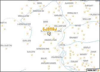 map of Gjonaj