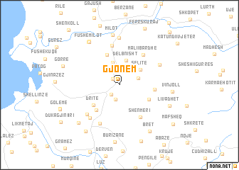 map of Gjonëm