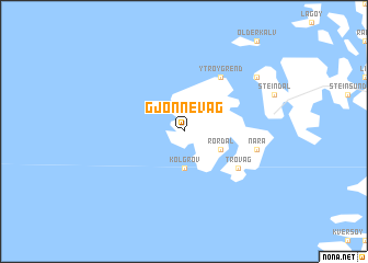 map of Gjønnevåg