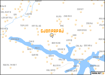 map of Gjonpapaj